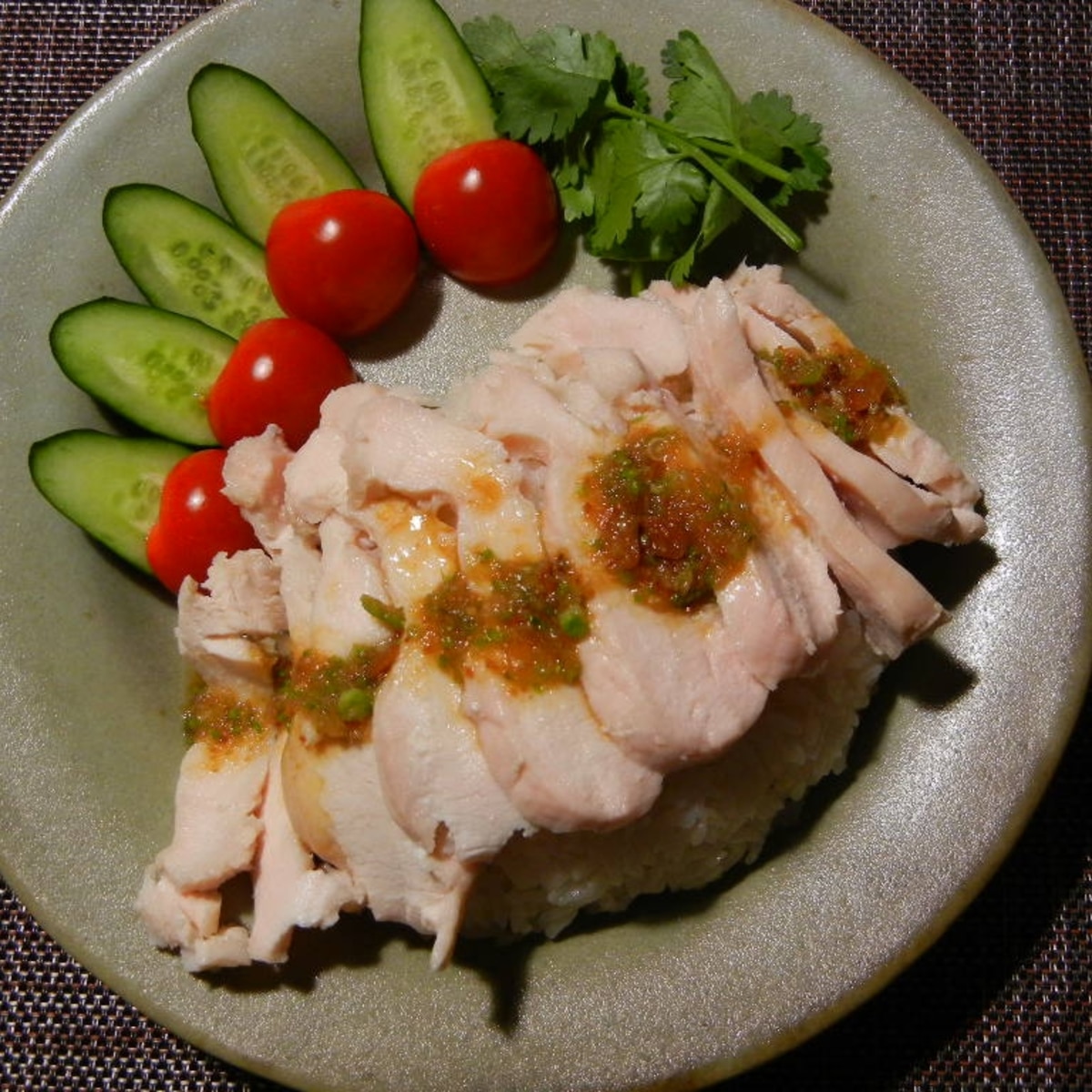 鶏むね肉の圧力鍋で炊くご飯のカオマンガイ レシピ 作り方 By Kon9093 楽天レシピ